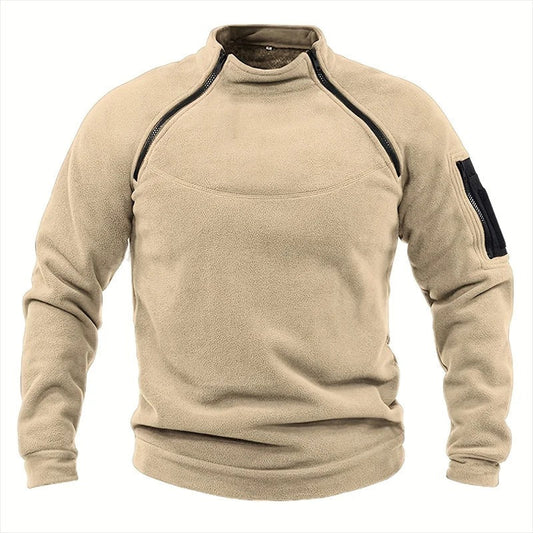 Men's Tactical Fleece Military Pullover Sweater