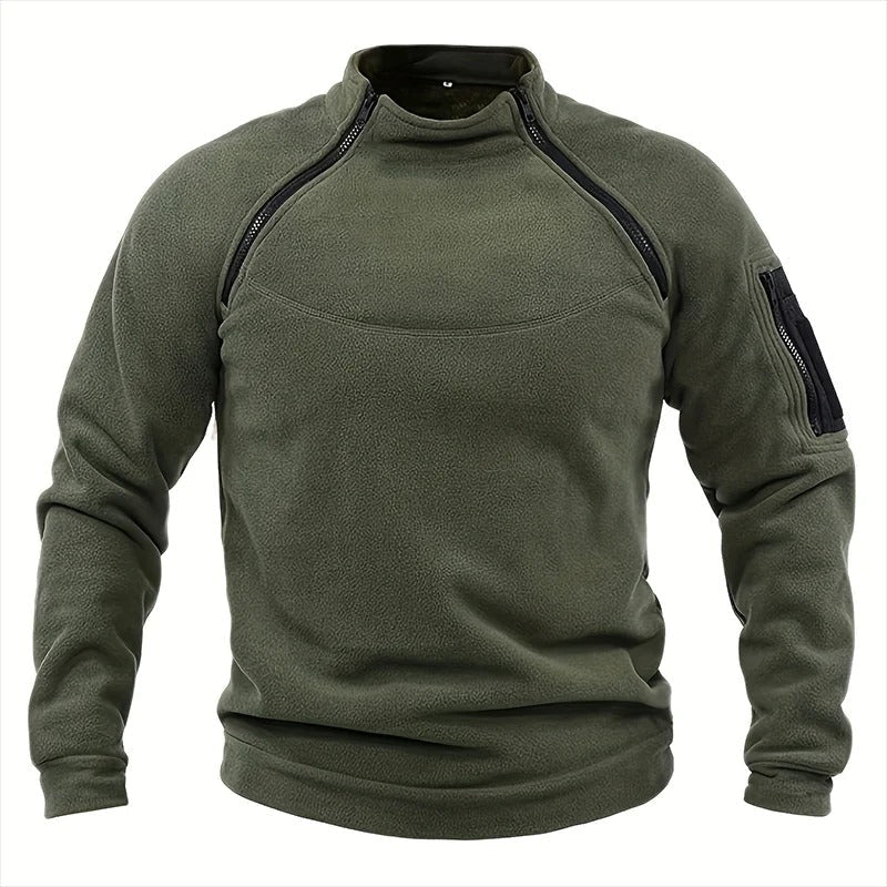 Men's Tactical Fleece Military Pullover Sweater